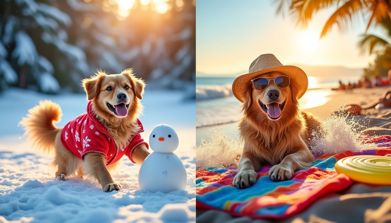 découvrez des activités saisonnières amusantes pour votre chien tout au long de l'année. apprenez comment occuper votre compagnon en hiver avec des jeux dans la neige et en été avec des sorties en plein air. offrez-lui des moments de joie et d'exercice adaptés à chaque saison!