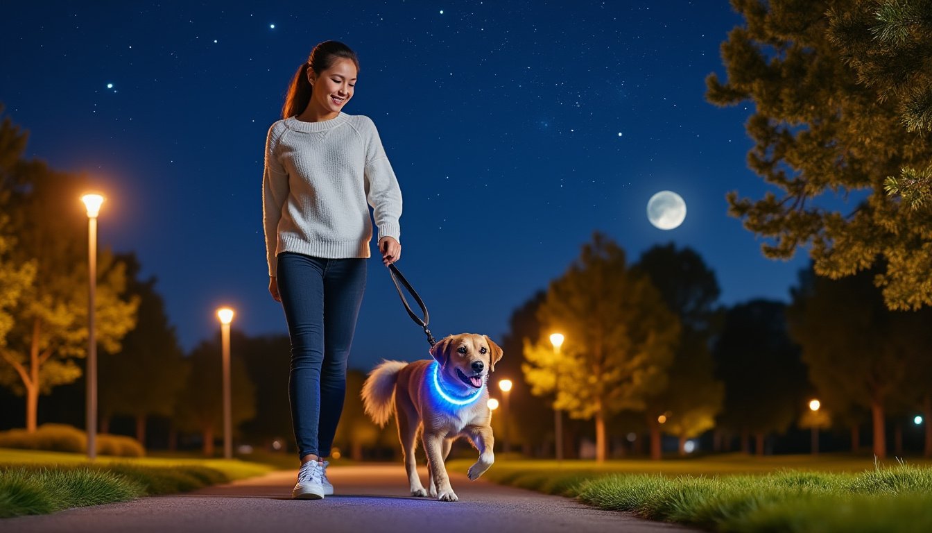 découvrez comment l'éclairage led pour chiens peut améliorer la sécurité de vos compagnons durant les promenades nocturnes. offrez-leur visibilité et protection avec des dispositifs lumineux conçus pour les rendre facilement repérables dans l'obscurité.