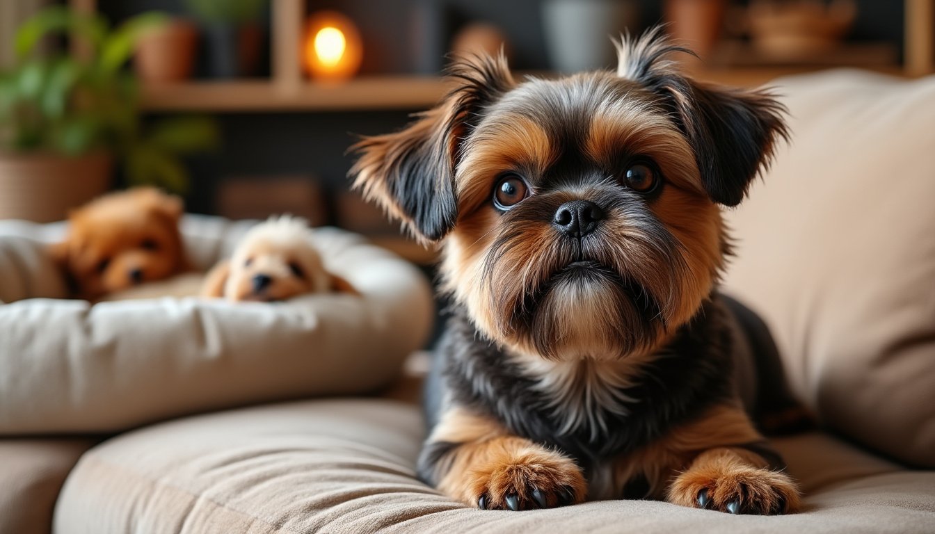 découvrez le griffon bruxellois, un petit chien au charme unique et au look singulier. sa personnalité attachante et son apparence distinctive en font un compagnon idéal pour les amateurs de races rares.