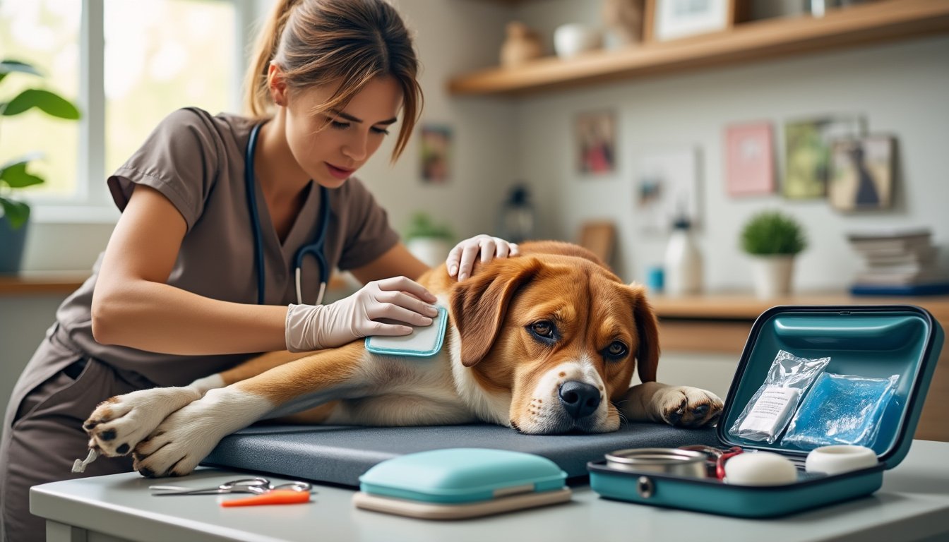 découvrez les gestes essentiels des premiers secours pour chiens en cas d'urgence. apprenez à réagir rapidement et efficacement face à une blessure ou une maladie soudaine de votre compagnon à quatre pattes.