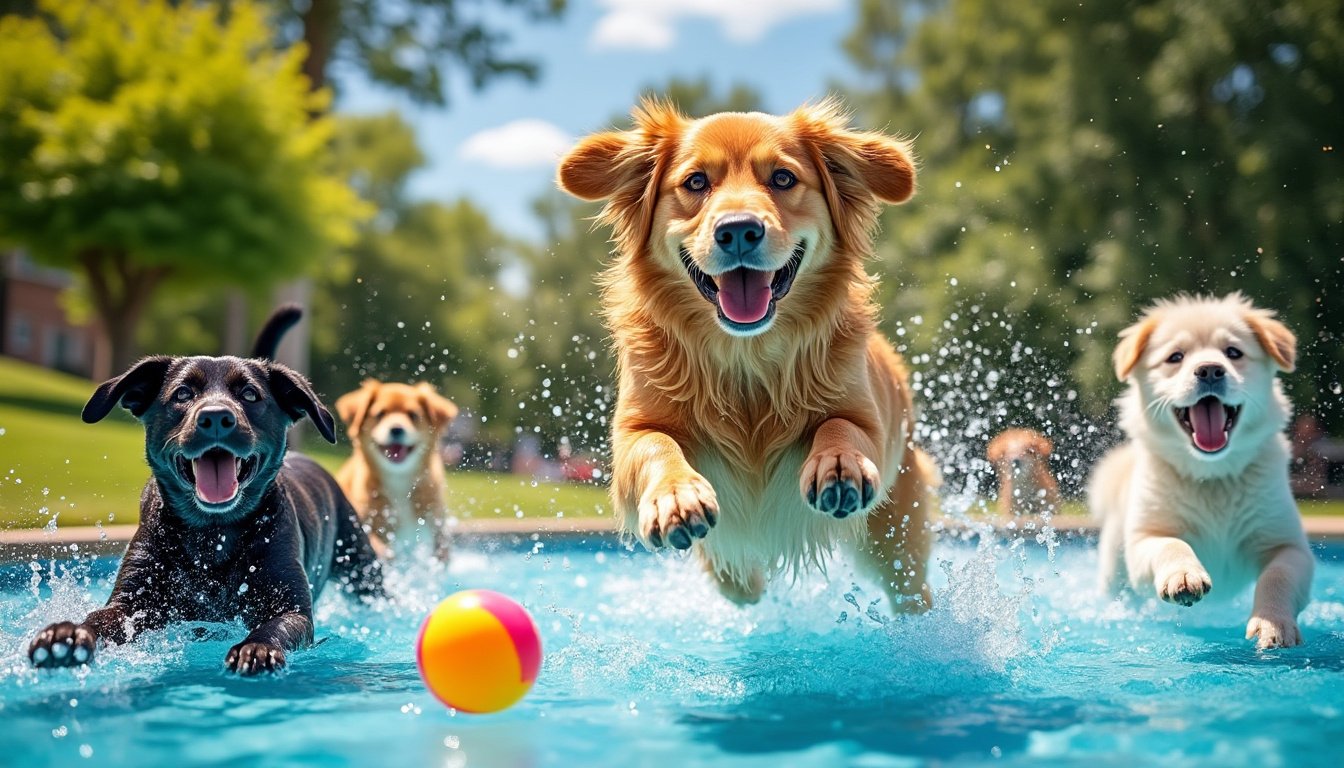 découvrez notre sélection des meilleurs jeux d'eau pour chiens qui combinent amusement et fraîcheur. offrez à votre compagnon à quatre pattes des moments de joie estivale, tout en vous assurant qu'il reste hydraté et rafraîchi. parfait pour les journées ensoleillées, ces activités sont idéales pour renforcer le lien entre vous et votre chien.