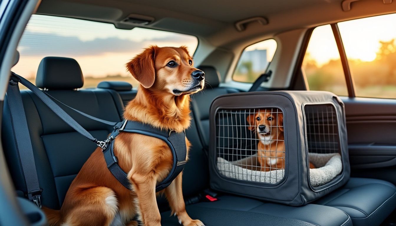 découvrez des conseils pratiques pour assurer la sécurité de votre chien en voiture avec des harnais, cages et accessoires indispensables. apprenez à voyager sereinement tout en protégeant votre compagnon à quatre pattes.