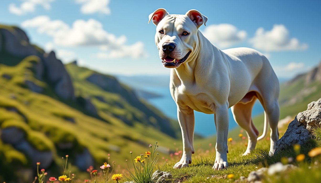 découvrez le dogo argentino, un molosse puissant et loyal, réputé pour sa robustesse et son caractère protecteur. apprenez tout sur cette race fascinante, idéale pour la famille et les passionnés de chiens.