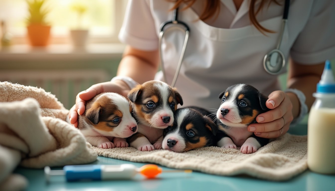 découvrez les étapes essentielles pour assurer le bien-être de vos chiots nouveau-nés. apprenez les premiers soins à leur apporter, des conseils pratiques pour l'alimentation, la température et l'hygiène, afin de leur offrir un départ sain et heureux dans la vie.