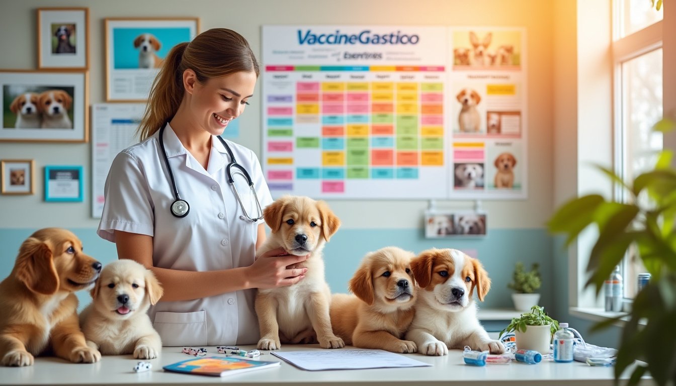 découvrez les vaccins essentiels pour les chiots dans notre guide complet. apprenez le calendrier de vaccination et des conseils pratiques pour assurer la santé et le bien-être de votre compagnon à quatre pattes.