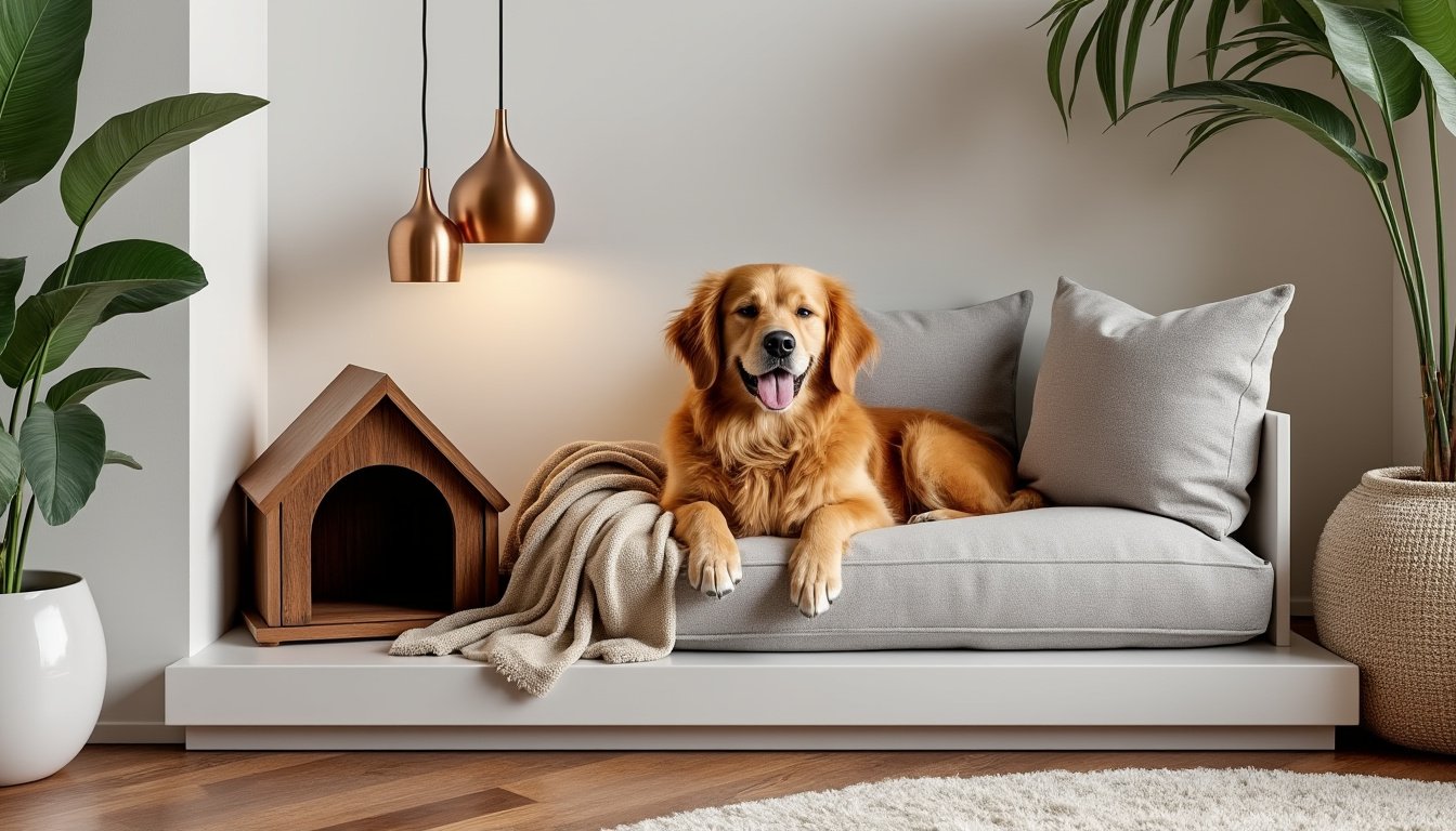 découvrez notre sélection des meilleures niches d'intérieur design pour chiens, alliant confort et esthétique. offrez à votre compagnon à quatre pattes un espace chic et douillet qui s'intègre parfaitement à votre décoration intérieure.