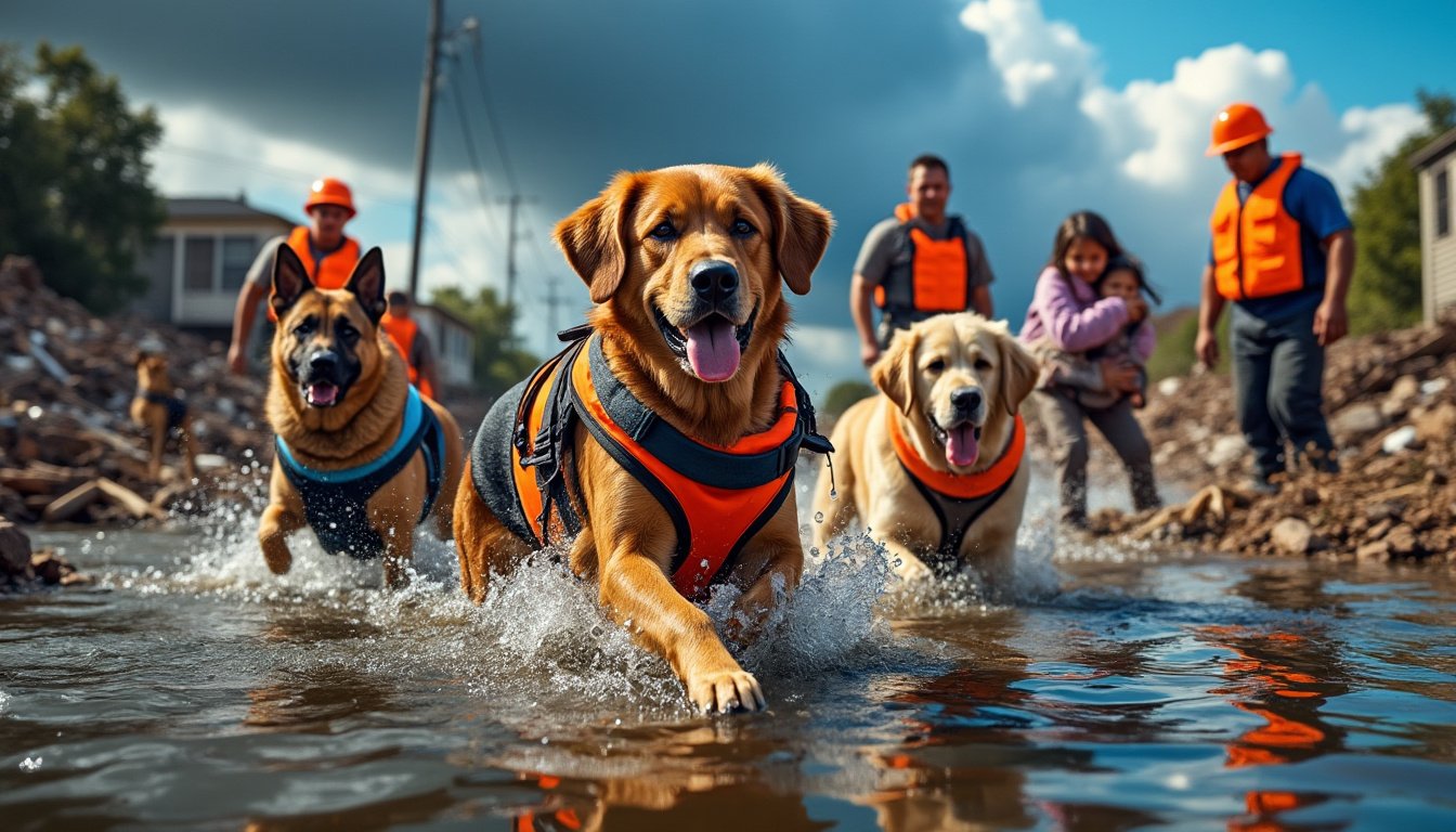 découvrez comment les chiens de sauvetage gagnent en popularité dans les zones sinistrées, contribuant ainsi à des missions de secours essentielles et sauvant des vies grâce à leur exceptionnelle capacité à détecter les personnes disparues.