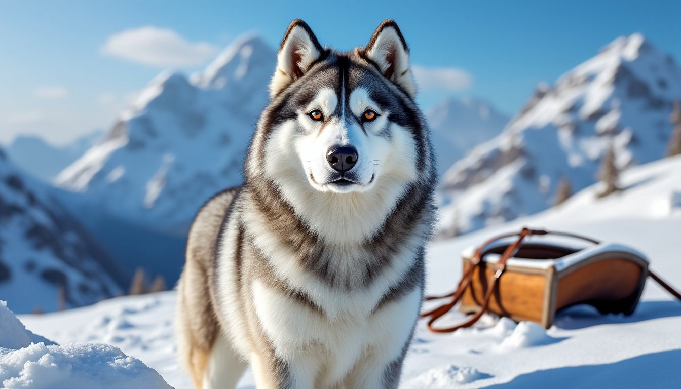 découvrez le malamute d'alaska, un chien majestueux au caractère doux et affectueux. ce géant poli est non seulement un excellent compagnon, mais aussi un travailleur acharné, idéal pour les familles actives et les amateurs de plein air.