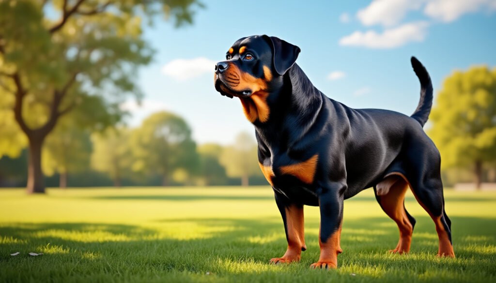 découvrez le rottweiler, un chien de garde exceptionnel, reconnu pour sa loyauté et sa puissance. apprenez tout sur son tempérament, son éducation et ses besoins spécifiques pour en faire un compagnon idéal et un protecteur fiable.