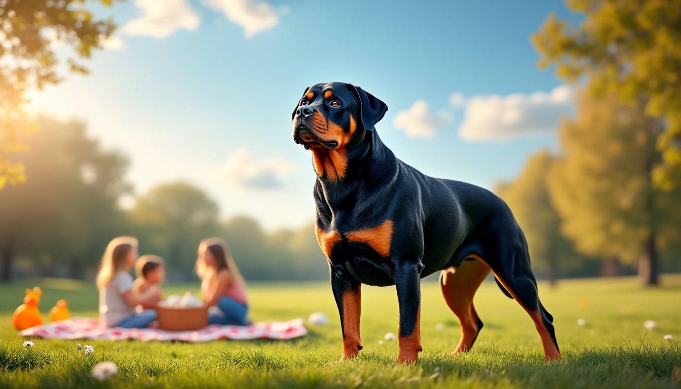 découvrez le rottweiler, ce chien impressionnant à la fois loyal et puissant. apprenez tout sur ses qualités de protecteur, son caractère et ses besoins pour en faire un compagnon idéal.